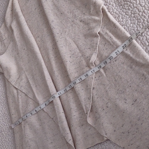 Eileen Fisher Size M Speckled Waterfall Organic Cotton Wool Blend Sweater - Picture 7 of 10